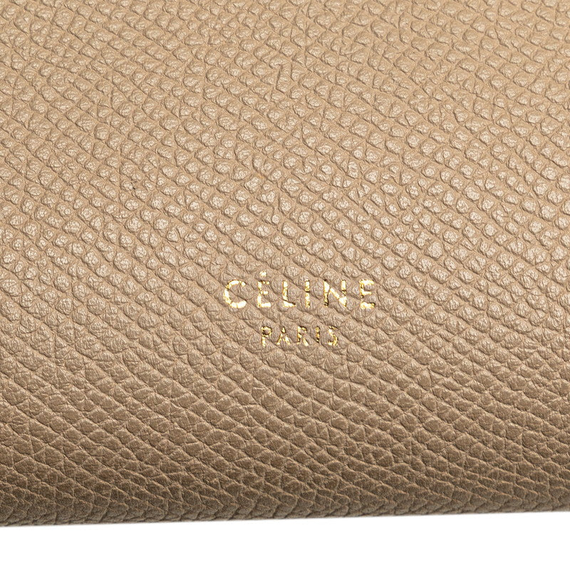 セリーヌ ベルトバッグ ハンドバッグ ワンショルダーバッグ 2WAY ベージュ レザー レディース CELINE 【中古】