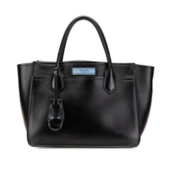 プラダ ハンドバッグ 1BA178 ブラック カーフレザー レディース PRADA 【中古】