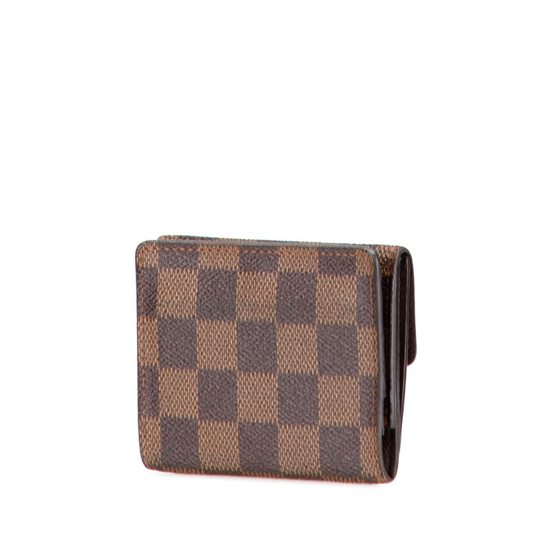ルイ ヴィトン ダミエ ラドロー カードケース コインケース N62925 ブラウン PVC レザー レディース LOUIS VUITTON 【中古】