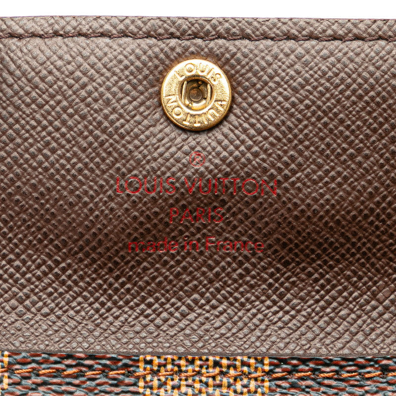 ルイ ヴィトン ダミエ ラドロー カードケース コインケース N62925 ブラウン PVC レザー レディース LOUIS VUITTON 【中古】