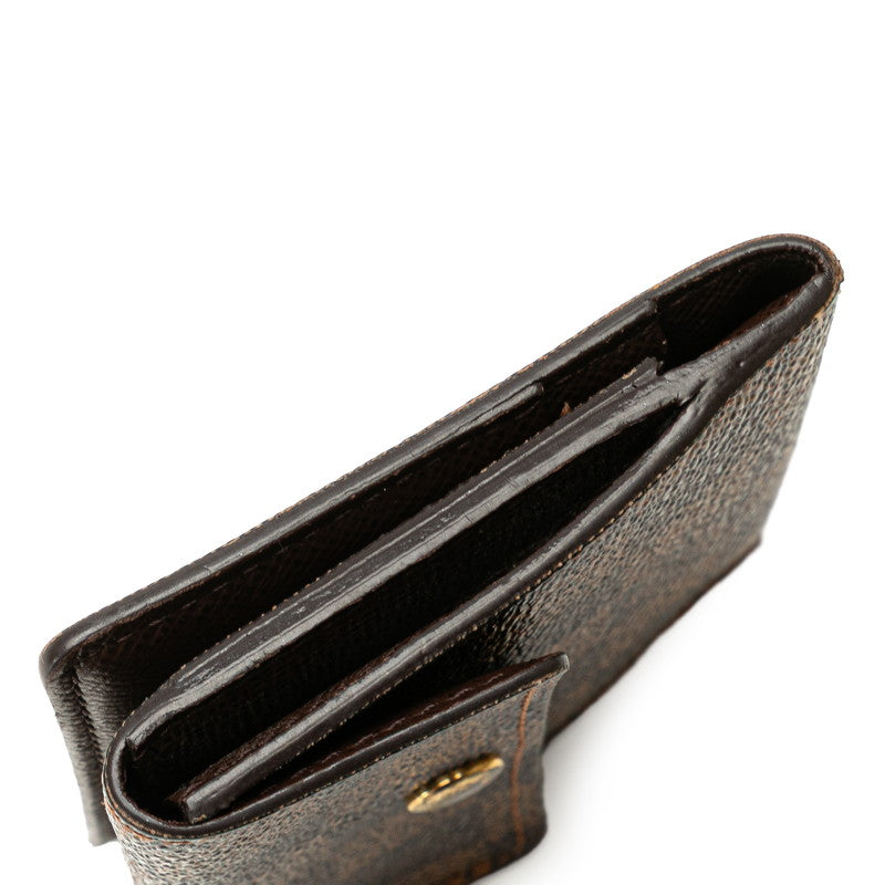 ルイ ヴィトン ダミエ ラドロー カードケース コインケース N62925 ブラウン PVC レザー レディース LOUIS VUITTON 【中古】