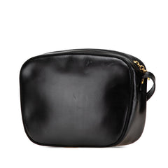 サルヴァトーレフェラガモ ヴァラ 斜め掛け ショルダーバッグ A214183 ブラック レザー レディース Salvatore Ferragamo 【中古】
