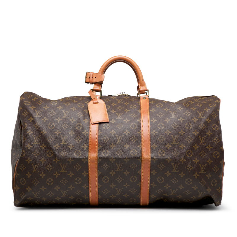 ルイ ヴィトン モノグラム キーポル60 ボストンバッグ トラベルバッグ M41422 ブラウン PVC レザー レディース LOUIS VUITTON 【中古】