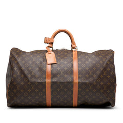 ルイ ヴィトン モノグラム キーポル60 ボストンバッグ トラベルバッグ M41422 ブラウン PVC レザー レディース LOUIS VUITTON 【中古】