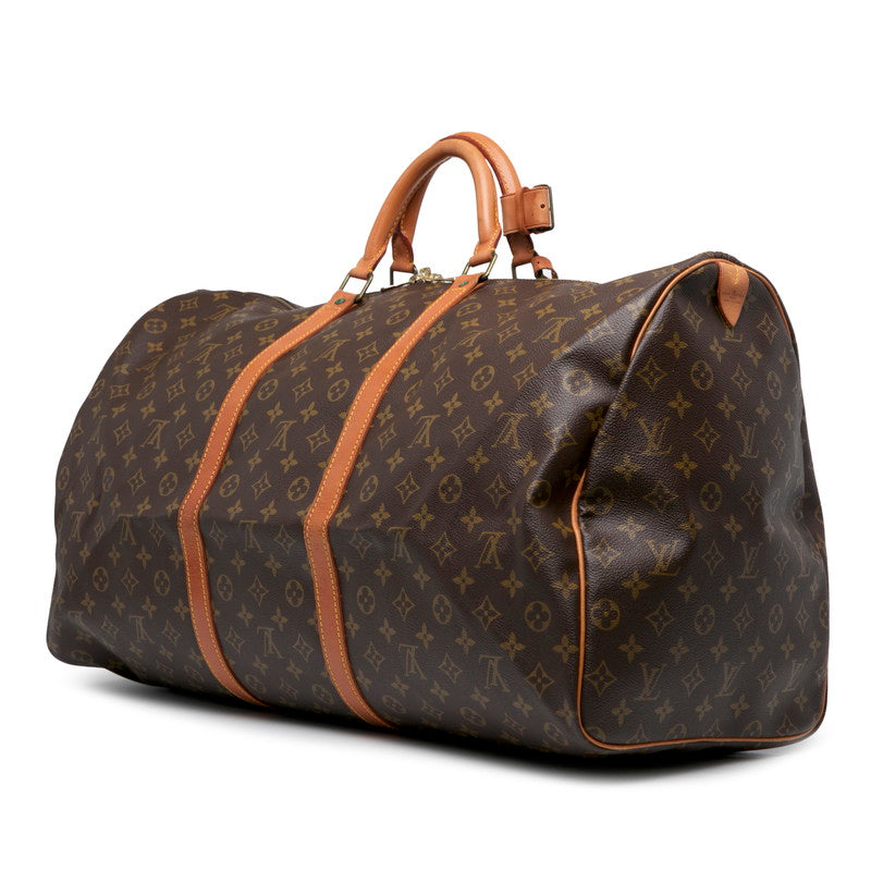 ルイ ヴィトン モノグラム キーポル60 ボストンバッグ トラベルバッグ M41422 ブラウン PVC レザー レディース LOUIS VUITTON 【中古】