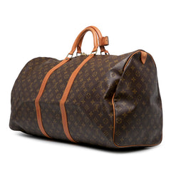 ルイ ヴィトン モノグラム キーポル60 ボストンバッグ トラベルバッグ M41422 ブラウン PVC レザー レディース LOUIS VUITTON 【中古】