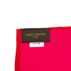ルイ ヴィトン バンドー トランク スカーフ レッド ピンク シルク レディース LOUIS VUITTON 中古
