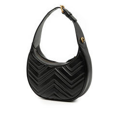 グッチ GGマーモント ハンドバッグ チェーン ワンショルダーバッグ 2WAY 699514 ブラック レザー レディース GUCCI 【中古】