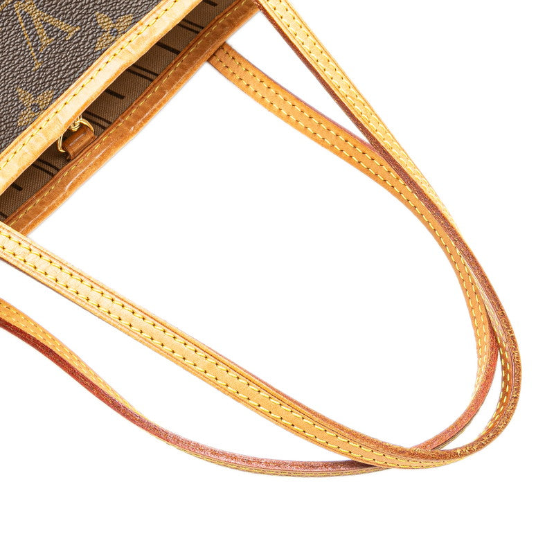 ルイ ヴィトン モノグラム ネヴァーフルPM ハンドバッグ トートバッグ M40155 ブラウン PVC レザー レディース LOUIS VUITTON 【中古】