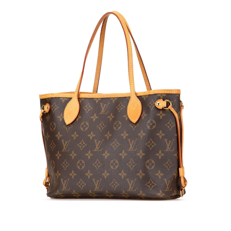 ルイ ヴィトン モノグラム ネヴァーフルPM ハンドバッグ トートバッグ M40155 ブラウン PVC レザー レディース LOUIS VUITTON 【中古】