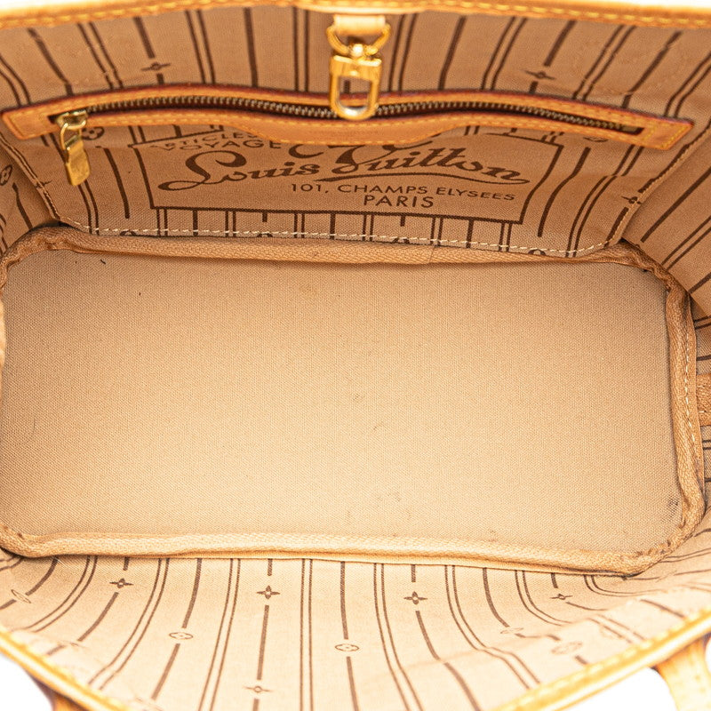 ルイ ヴィトン モノグラム ネヴァーフルPM ハンドバッグ トートバッグ M40155 ブラウン PVC レザー レディース LOUIS VUITTON 【中古】