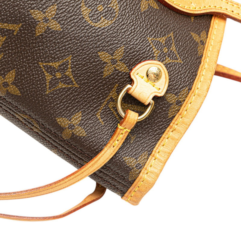 ルイ ヴィトン モノグラム ネヴァーフルPM ハンドバッグ トートバッグ M40155 ブラウン PVC レザー レディース LOUIS VUITTON 【中古】