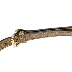 グッチ GGキャンバス 斜め掛け ショルダーバッグ 144388 ベージュ ゴールド キャンバス レザー レディース GUCCI 【中古】