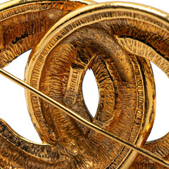 シャネル マトラッセ ココマーク ブローチ ゴールド メッキ レディース CHANEL 【中古】