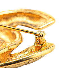 シャネル マトラッセ ココマーク ブローチ ゴールド メッキ レディース CHANEL 【中古】