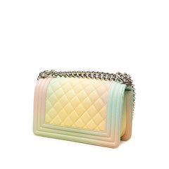 シャネル マトラッセ ココマーク ボーイシャネル チェーン ショルダーバッグ マルチカラー キャビアスキン レディース CHANEL 中古