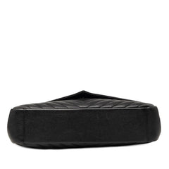 サンローラン YSLロゴ Vステッチ ハンドバッグ トップハンドル ショルダーバッグ 2WAY 487212 ブラック レザー レディース SAINT LAURENT 【中古】