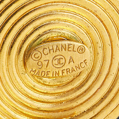 シャネル ココマーク イヤリング ゴールド ブラック メッキ レディース CHANEL 【中古】