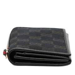グッチ GGキャンバス カードケース 名刺入れ 131930 ブラック キャンバス レザー レディース GUCCI 【中古】