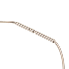 エルメス カージュ ド アッシュ Hキューブ ネックレス シルバー パープル メタル エナメル レディース HERMES 【中古】