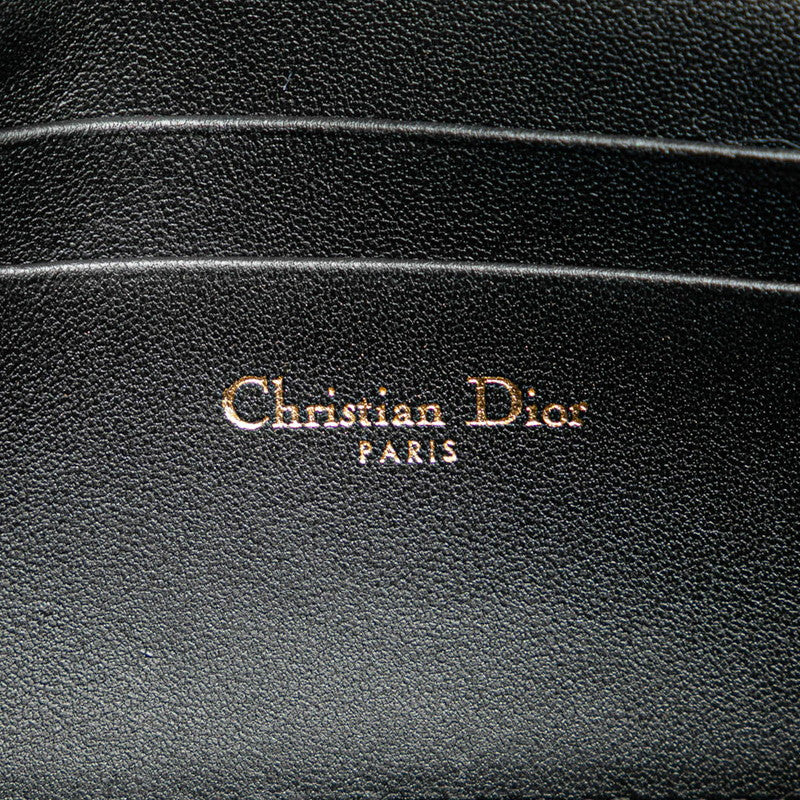 ディオール カナージュ マイディオール 斜め掛け チェーン ショルダーバッグ ブラック ラムスキン レディース Dior 【中古】