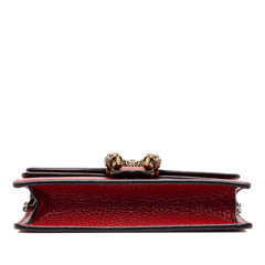 グッチ ディオニュソス 斜め掛け チェーン ショルダーバッグ 476432 レッド レザー レディース GUCCI 中古