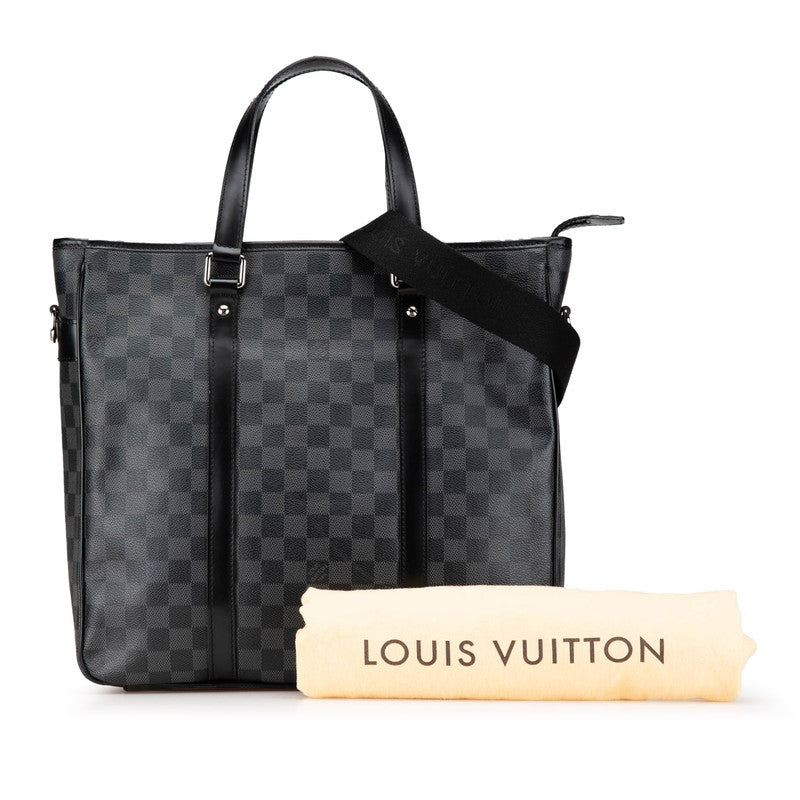 ルイ ヴィトン ダミエ グラフィット タダオPM ハンドバッグ ショルダーバッグ 2WAY N41259 ブラック PVC レザー メンズ LOUIS VUITTON 【中古】