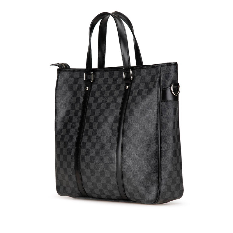 ルイ ヴィトン ダミエ グラフィット タダオPM ハンドバッグ ショルダーバッグ 2WAY N41259 ブラック PVC レザー メンズ LOUIS VUITTON 【中古】