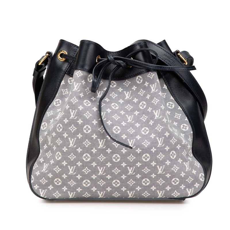 ルイ ヴィトン モノグラム イディール ノエPM ショルダーバッグ M40680 アンクル ネイビー キャンバス レザー レディース LOUIS VUITTON 【中古】