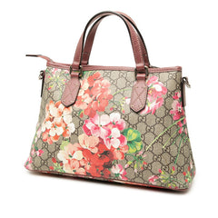 グッチ GGブルームス ショルダーバッグ ハンドバッグ 2WAY 429019 ベージュ ピンク PVC レザー レディース GUCCI 【中古】