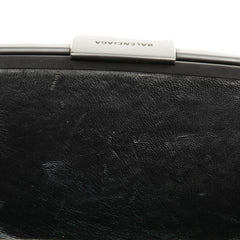 バレンシアガ ランチボックス 斜め掛け ショルダーバッグ 638207 ブラック プラスチック レザー レディース BALENCIAGA 【中古】
