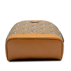 グッチ × ディズニー マイクロGG ミッキーマウス リュック バックパック 552884 ブラウン PVC レザー レディース GUCCI 【中古】