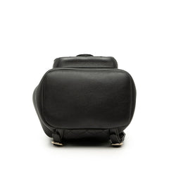 シャネル マトラッセ ココマーク スモール リュック バックパック ブラック ゴールド金具 カーフスキン レディース CHANEL 【中古】