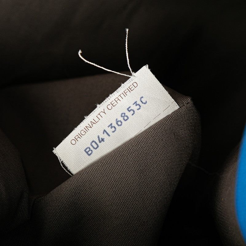 ボッテガヴェネタ イントレチャート トートバッグ ブルー レザー レディース BOTTEGAVENETA 【中古】