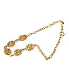 シャネル ヴィンテージ ココマーク チェーン ネックレス ゴールド メッキ レディース CHANEL 【中古】