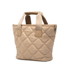 バーバリー ノバチェック ミニ トートバッグ ベージュ ナイロン レザー レディース BURBERRY 中古