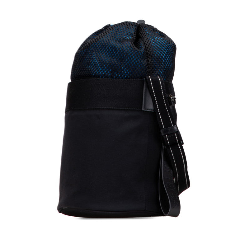ボッテガヴェネタ ショルダーバッグ ブラック ナイロン ポリエステル レザー レディース BOTTEGAVENETA 【中古】