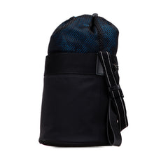 ボッテガヴェネタ ショルダーバッグ ブラック ナイロン ポリエステル レザー レディース BOTTEGAVENETA 【中古】