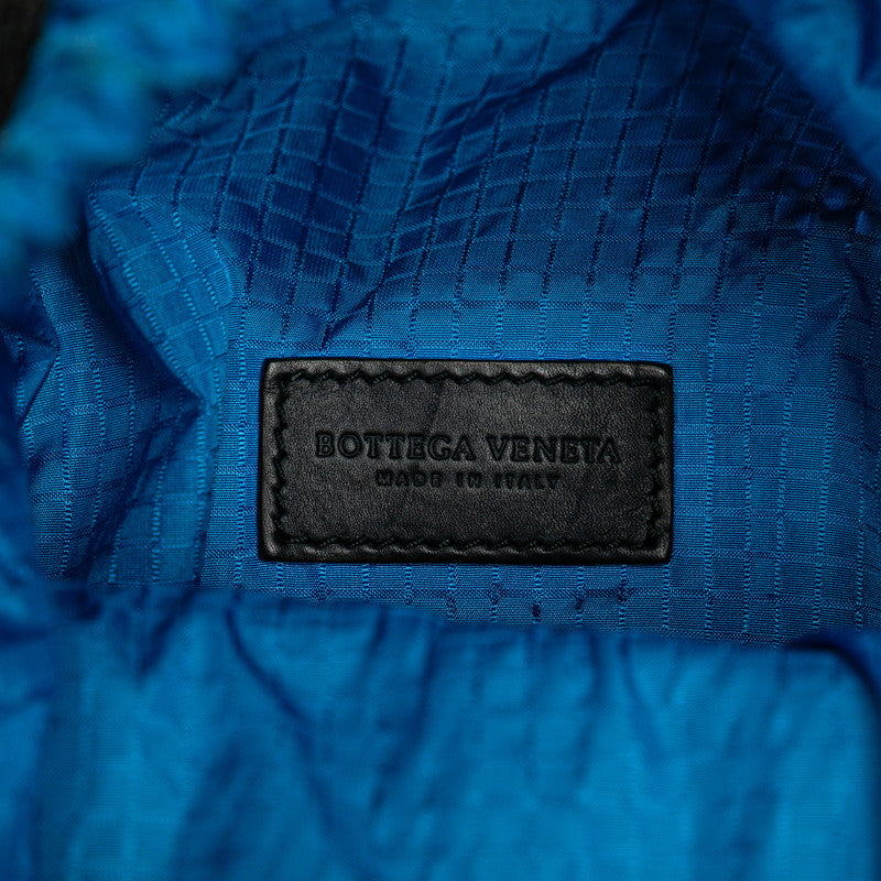ボッテガヴェネタ ショルダーバッグ ブラック ナイロン ポリエステル レザー レディース BOTTEGAVENETA 【中古】