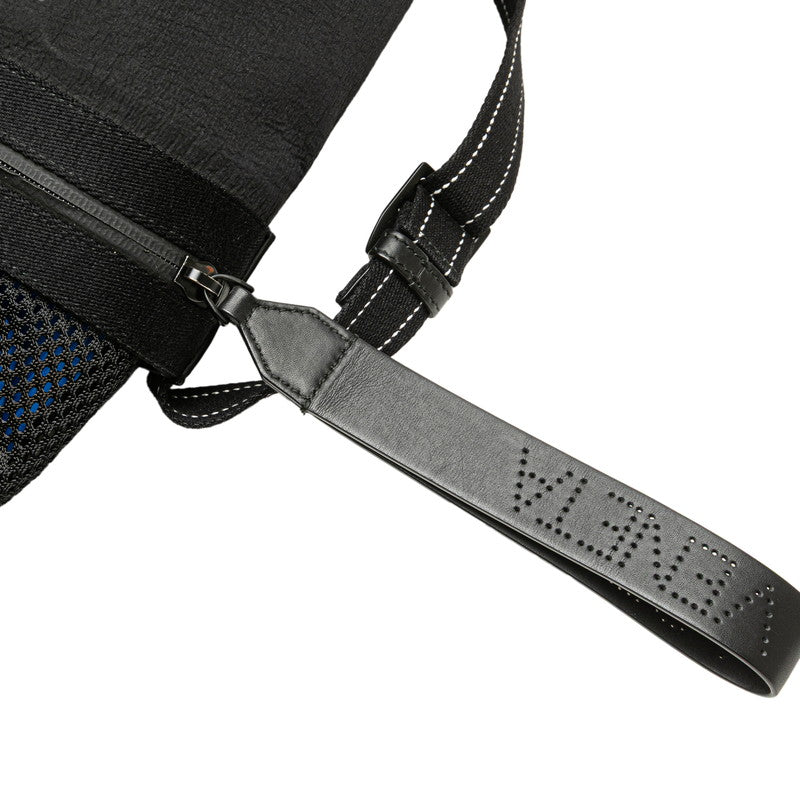 ボッテガヴェネタ ショルダーバッグ ブラック ナイロン ポリエステル レザー レディース BOTTEGAVENETA 【中古】