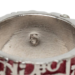 ディオール トロッター リング 指輪 #5 シルバー パープル系 メタル レディース Dior 【中古】