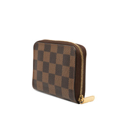 ルイ ヴィトン ダミエ ジッピー コインパース コインケース 小銭入れ　 N63070 ブラウン PVC レザー レディース LOUIS VUITTON 【中古】