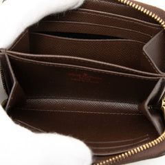 ルイ ヴィトン ダミエ ジッピー コインパース コインケース 小銭入れ　 N63070 ブラウン PVC レザー レディース LOUIS VUITTON 【中古】