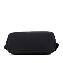 バレンシアガ ネイビー トートバッグ 374767 ブラック キャンバス レザー レディース BALENCIAGA 【中古】