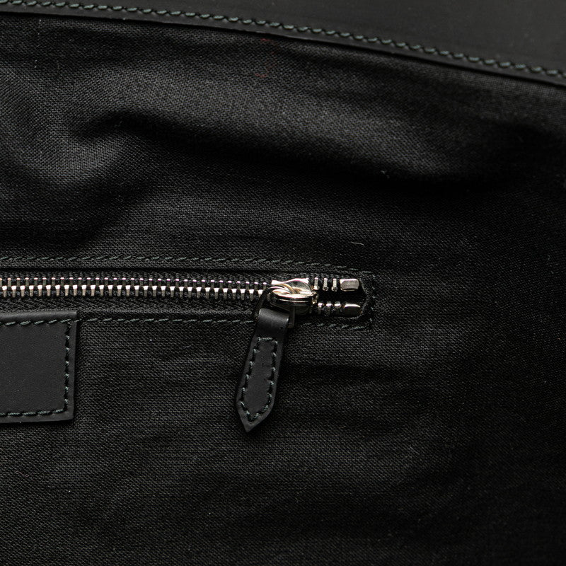 バレンシアガ ネイビー トートバッグ 374767 ブラック キャンバス レザー レディース BALENCIAGA 【中古】