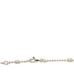 グッチ インターロッキングG ロゴ フラワーモチーフ ペンダント ネックレス シルバー SV925 シルバー レディース GUCCI 【中古】