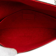 ルイ ヴィトン エピ ポシェット フェリーチェ 斜め掛け チェーン ショルダーバッグ M41559 コクリコ レッド レザー レディース LOUIS VUITTON 【中古】