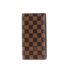 ルイ ヴィトン ダミエ ポルトカルト クレディ 札入れ 長財布 N60825 ブラウン PVC レザー レディース LOUIS VUITTON 【中古】