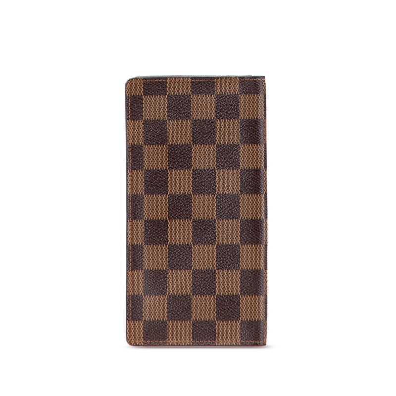 ルイ ヴィトン ダミエ ポルトカルト クレディ 札入れ 長財布 N60825 ブラウン PVC レザー レディース LOUIS VUITTON 【中古】
