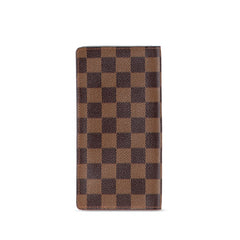 ルイ ヴィトン ダミエ ポルトカルト クレディ 札入れ 長財布 N60825 ブラウン PVC レザー レディース LOUIS VUITTON 【中古】